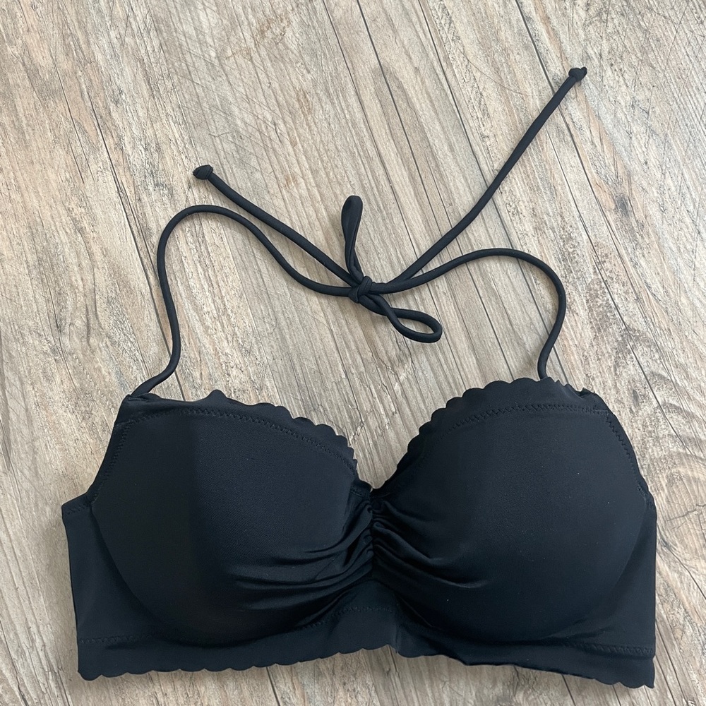 Victoria's Secret Black Bikini Halter Top